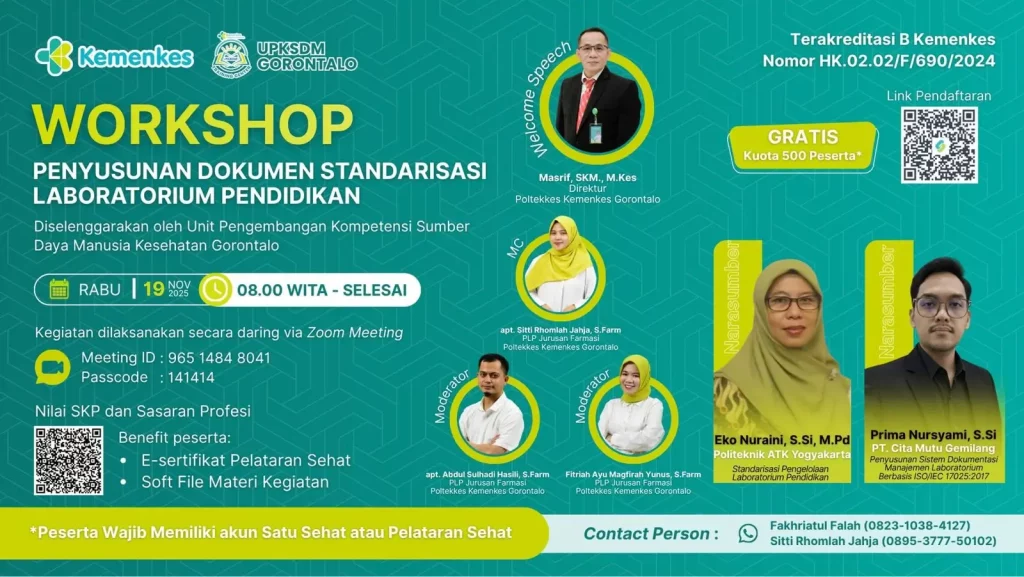 Workshop Nasional: Penyusunan Dokumen Standarisasi Pengelolaan Laboratorium Pendidikan