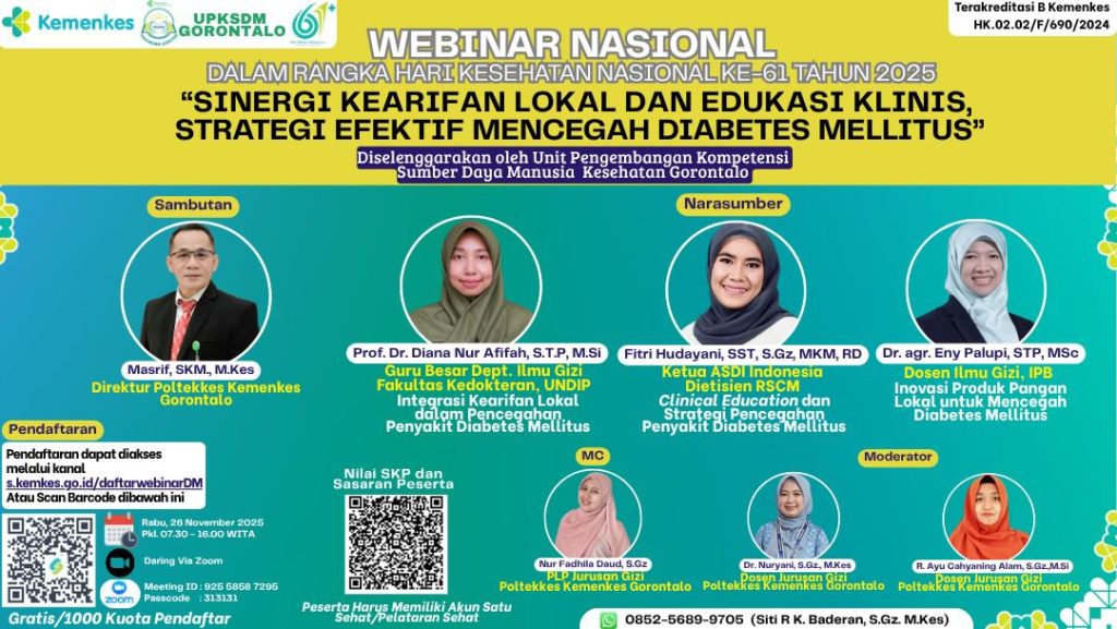 Webinar Nasional Sinergi Kearifan Lokal Dan Edukasi Klinis: Strategi Efektif Mencegah Diabetes Mellitus