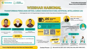Webinar Nasional Transformasi Penulisan Artikel Ilmiah Kesehatan di Era Artificial Intelligence (AI)